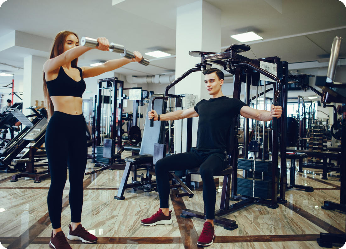 Sports Couple Morning Gym